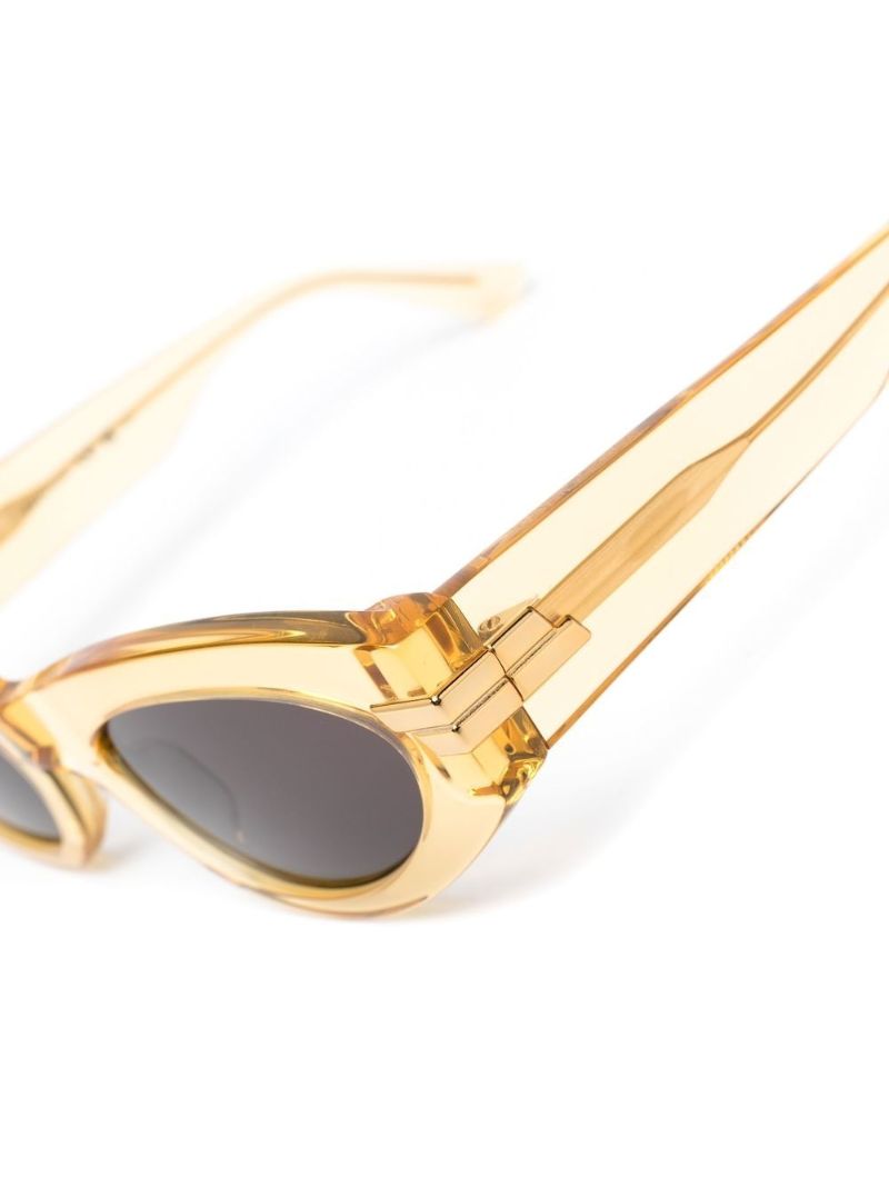 Yellow Oval Sunglasses