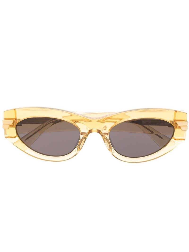 Yellow Oval Sunglasses