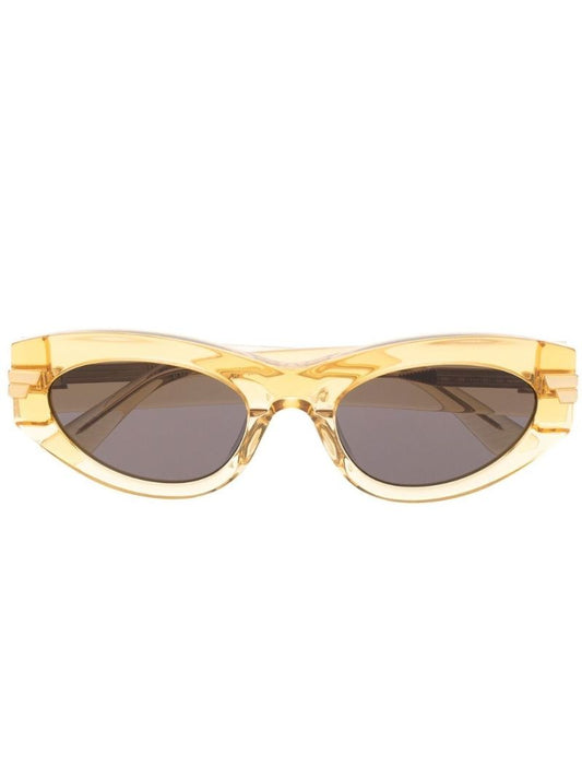 Yellow Oval Sunglasses