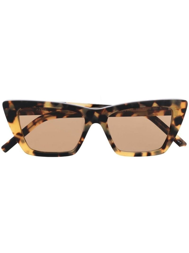 Brown Mica Tortoiseshell Cat Eye Sunglasses