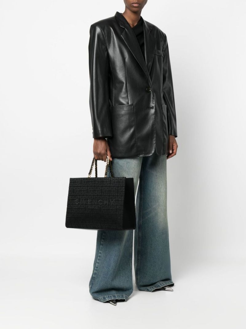 Black 4g Monogram Medium G Tote Bag