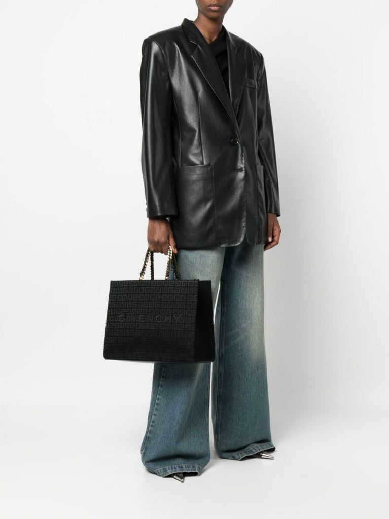 Black 4g Monogram Medium G Tote Bag