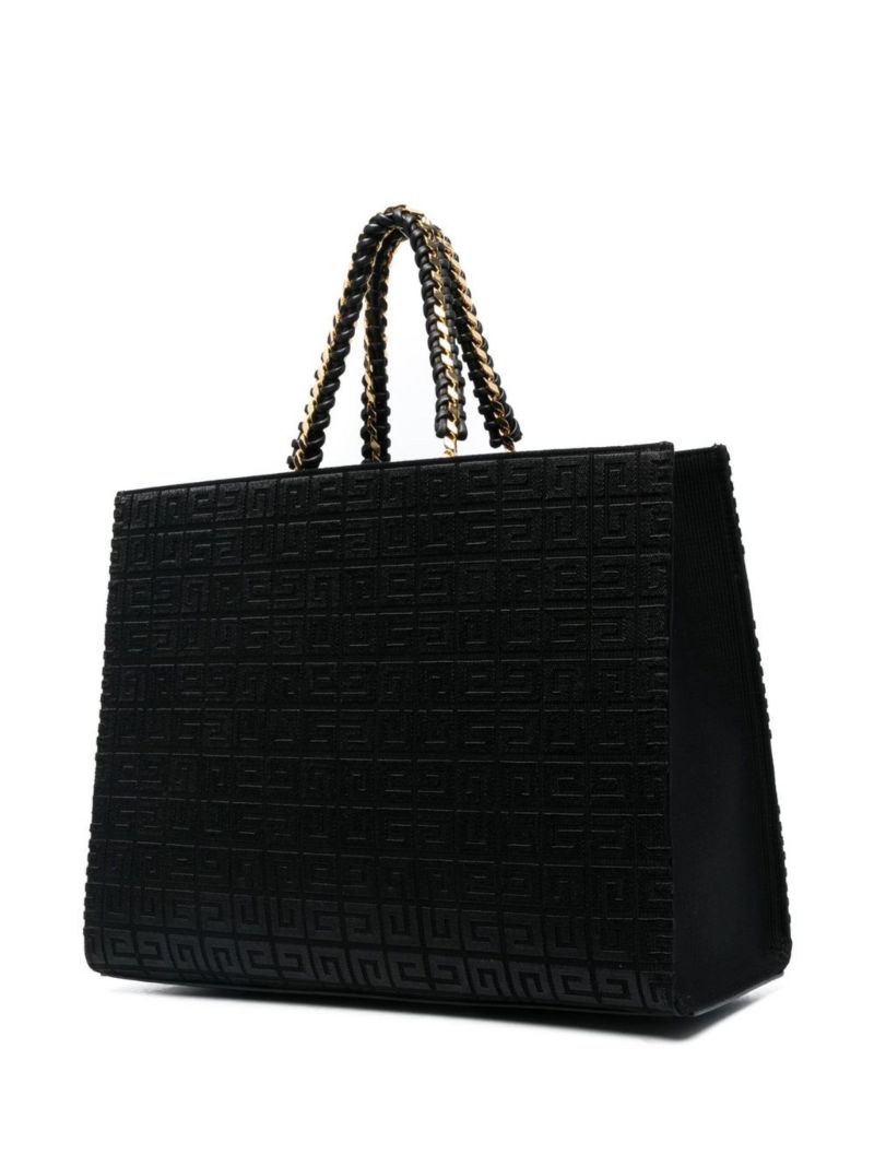 Black 4g Monogram Medium G Tote Bag