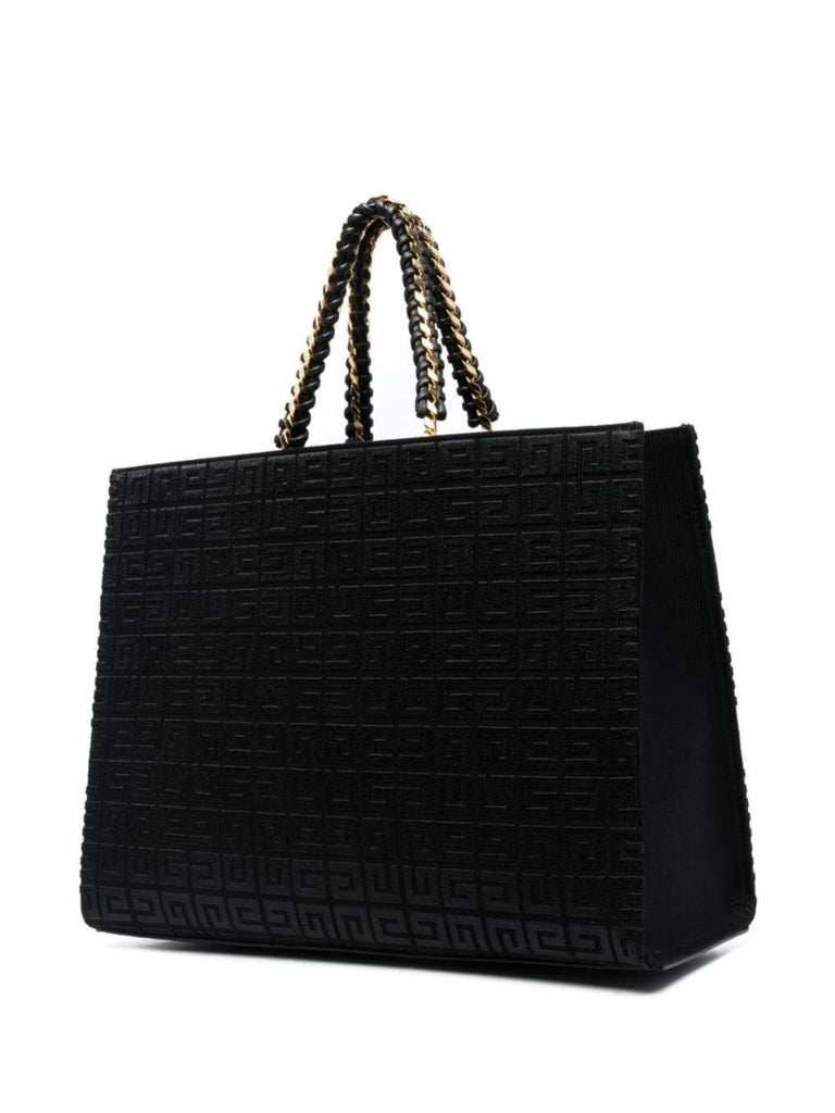 Black 4g Monogram Medium G Tote Bag
