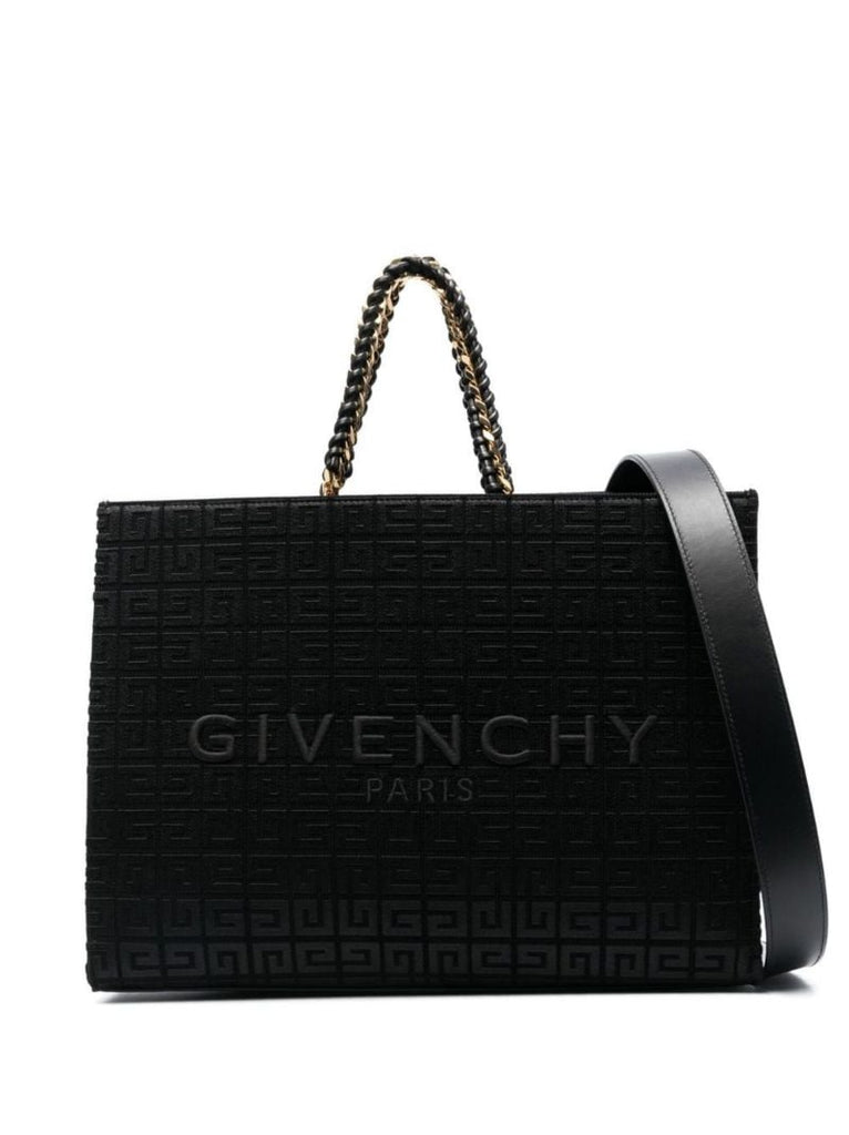 Black 4g Monogram Medium G Tote Bag
