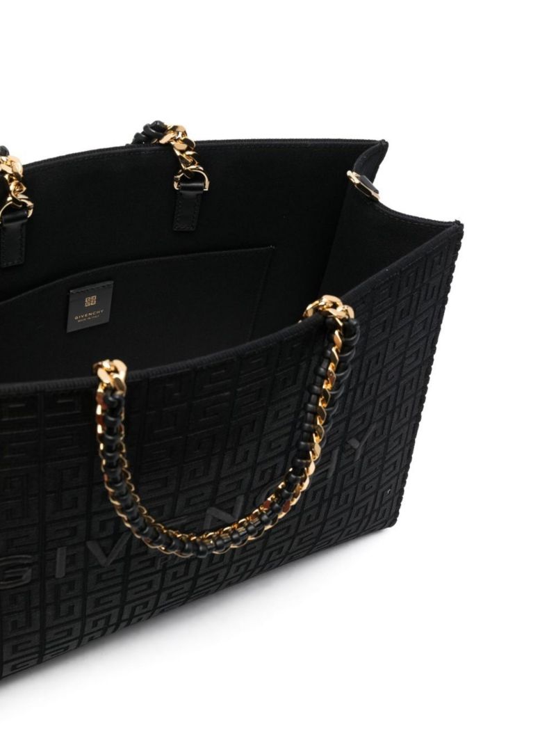 Black 4g Monogram Medium G Tote Bag