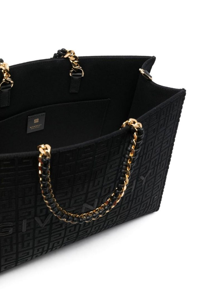 Black 4g Monogram Medium G Tote Bag