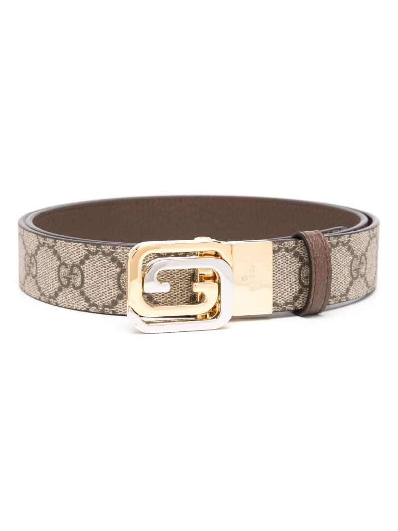 Brown Interlocking G Reversible Belt