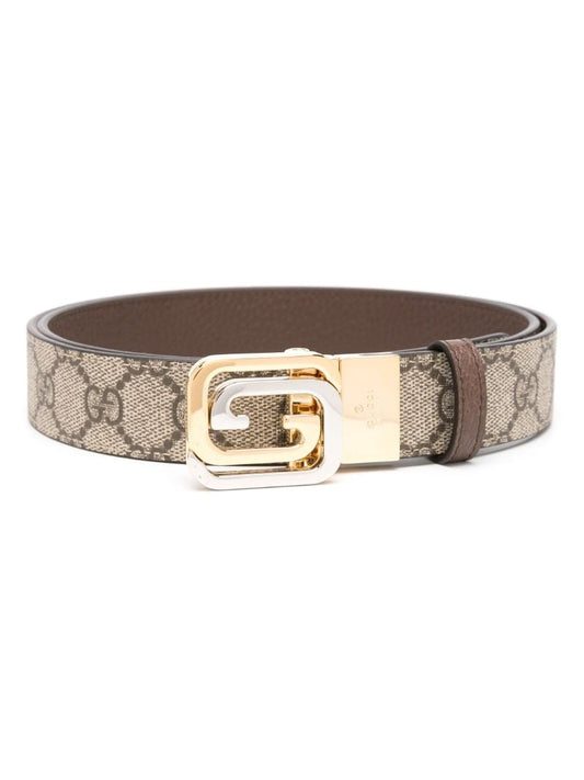 Brown Interlocking G Reversible Belt