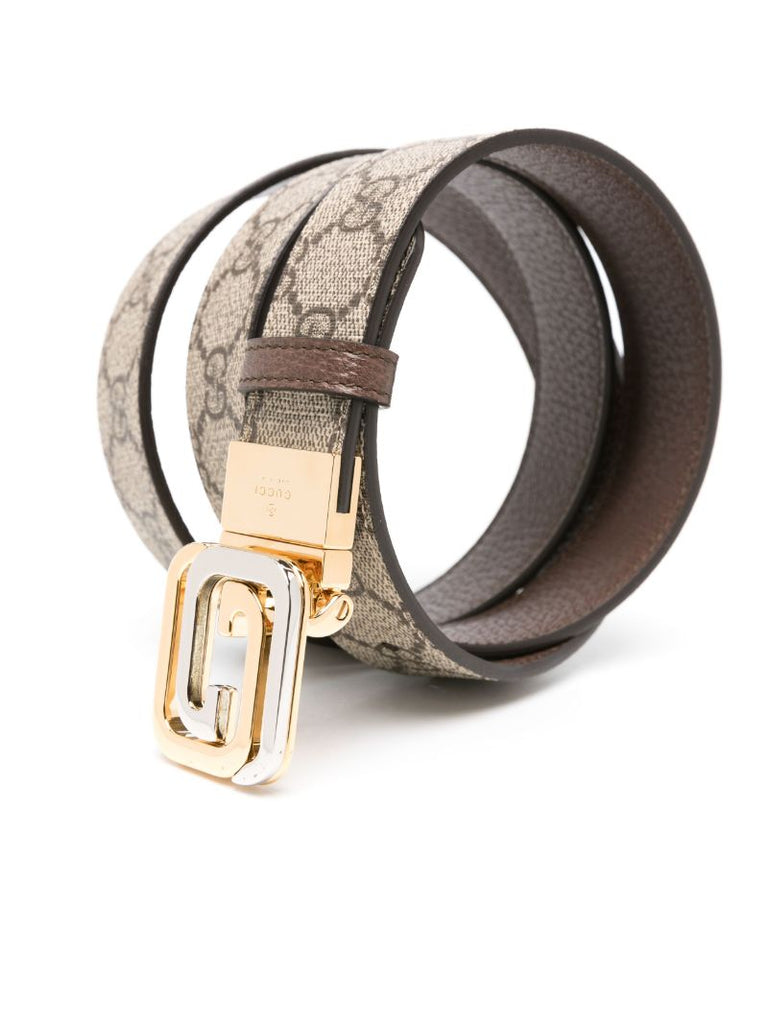 Brown Interlocking G Reversible Belt