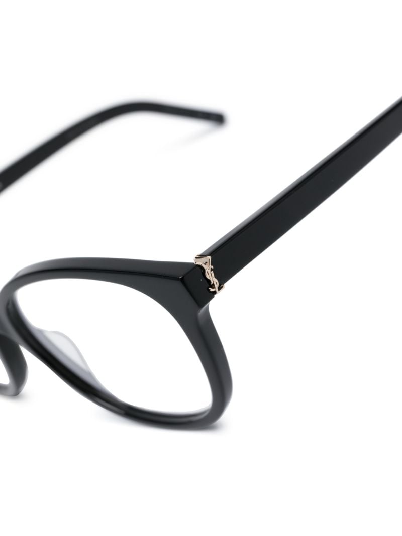 Black Round Frame Acetate Glasses