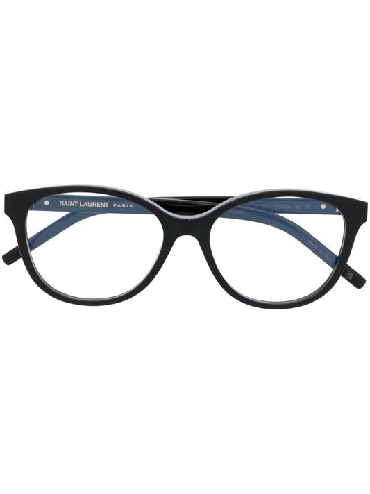 Black Round Frame Acetate Glasses