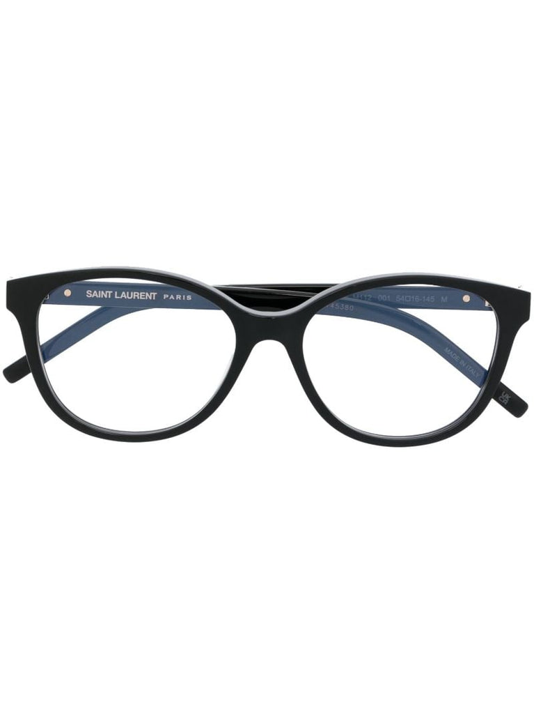 Black Round Frame Acetate Glasses