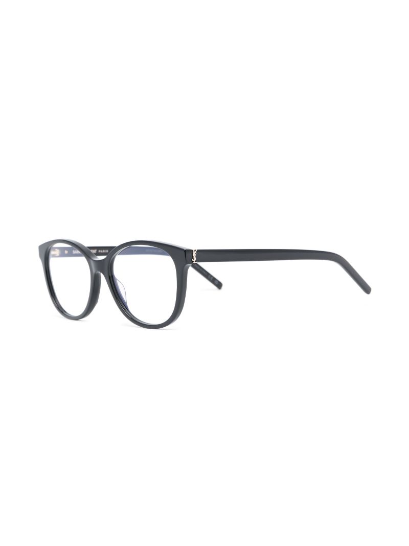 Black Round Frame Acetate Glasses