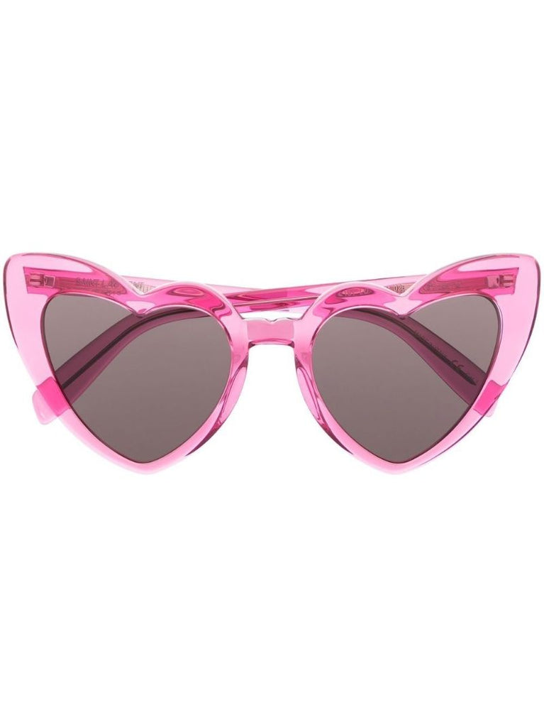 Pink Loulou Heart Sunglasses