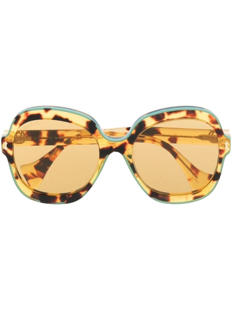 Brown Tortoiseshell Round Sunglasses