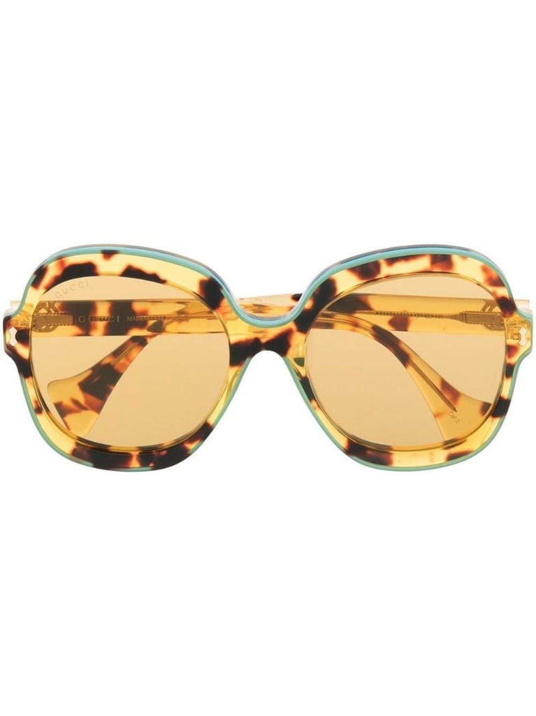 Brown Tortoiseshell Round Sunglasses