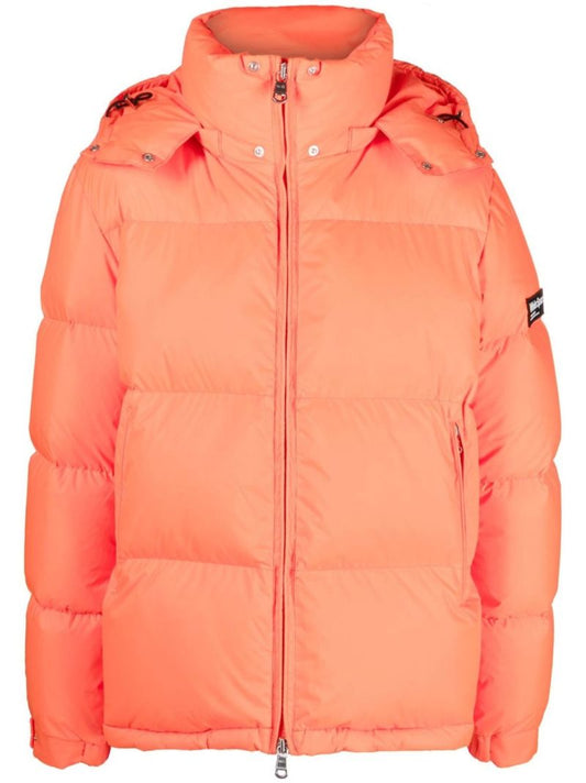 Orange Scott Hooded Puffer Jacket