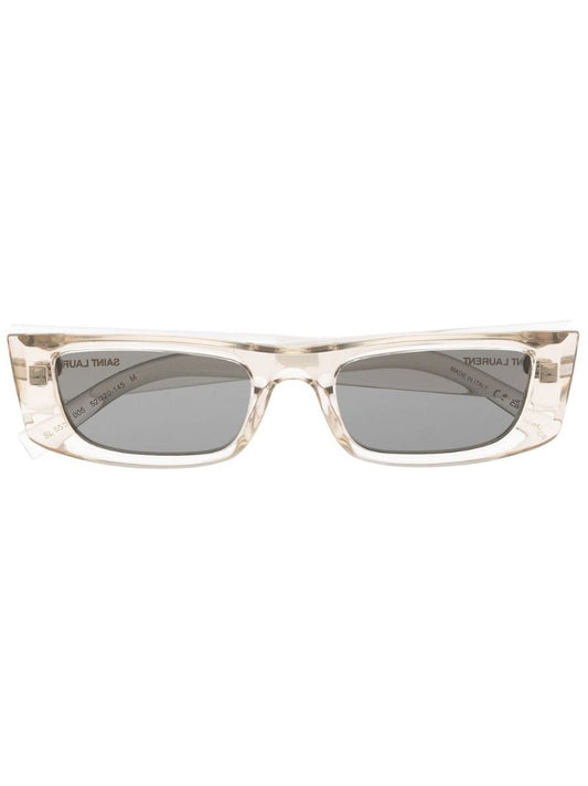 White 553 Rectangular Sunglasses