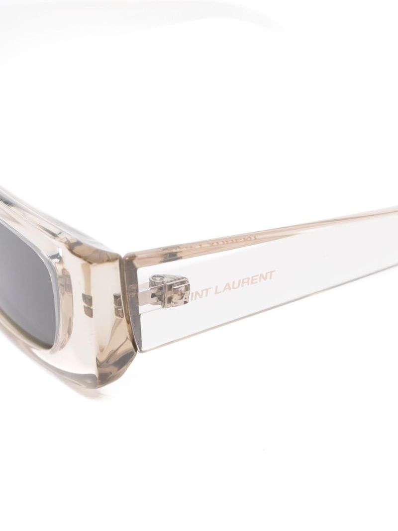 White 553 Rectangular Sunglasses