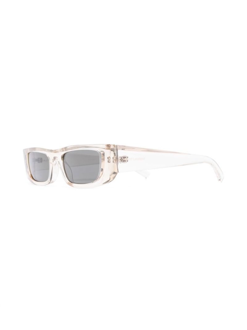 White 553 Rectangular Sunglasses