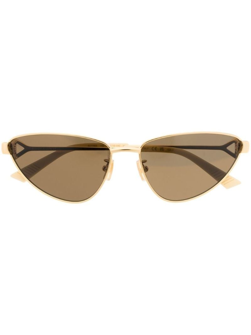 Gold-tone Turn Cat-eye Sunglasses