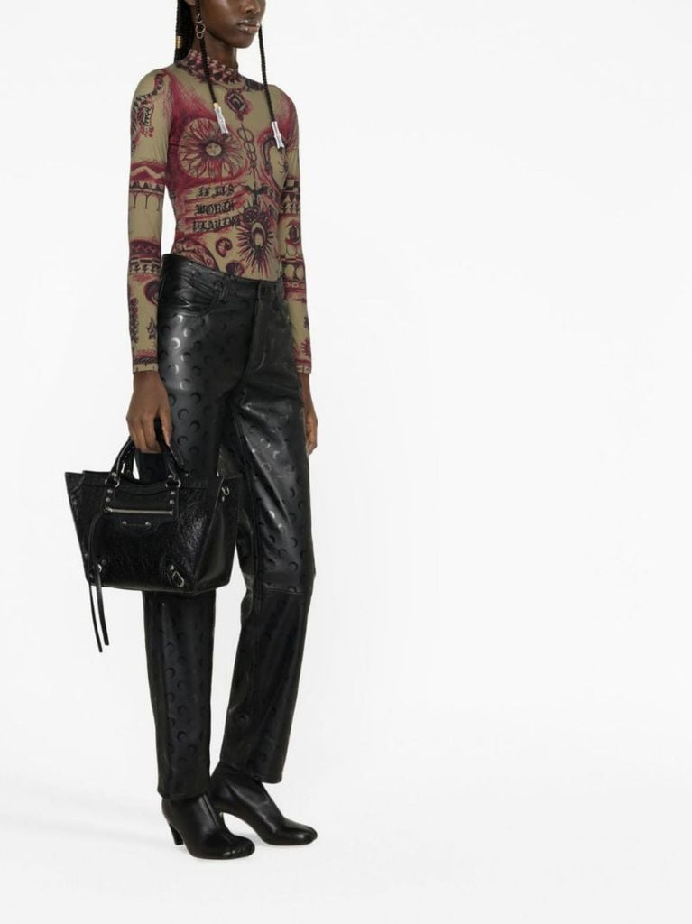 Green Geotic Print Top