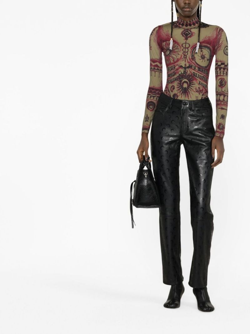 Green Geotic Print Top
