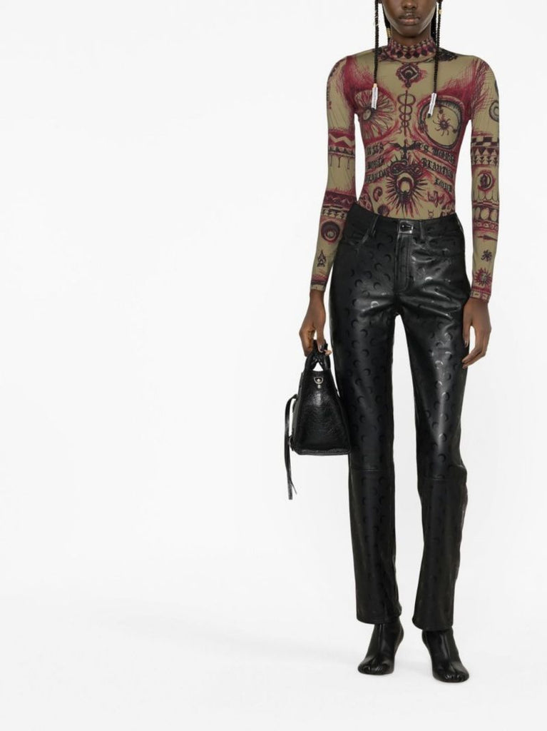 Green Geotic Print Top
