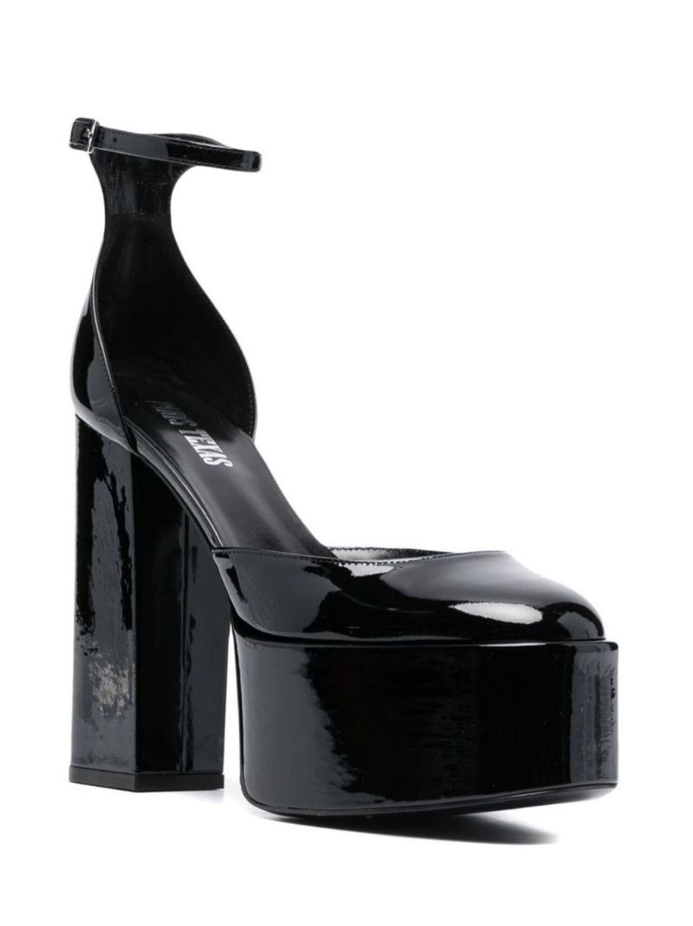 Black Dalilah 135 Patent Leather Pumps