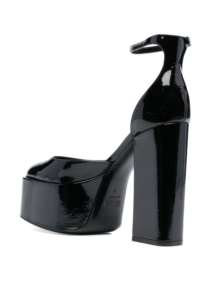 Black Dalilah 135 Patent Leather Pumps