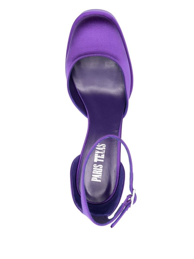 Purple Dalilah 135 Satin Pumps