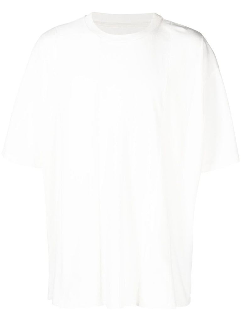 White Cotton Crew Neck T-shirt