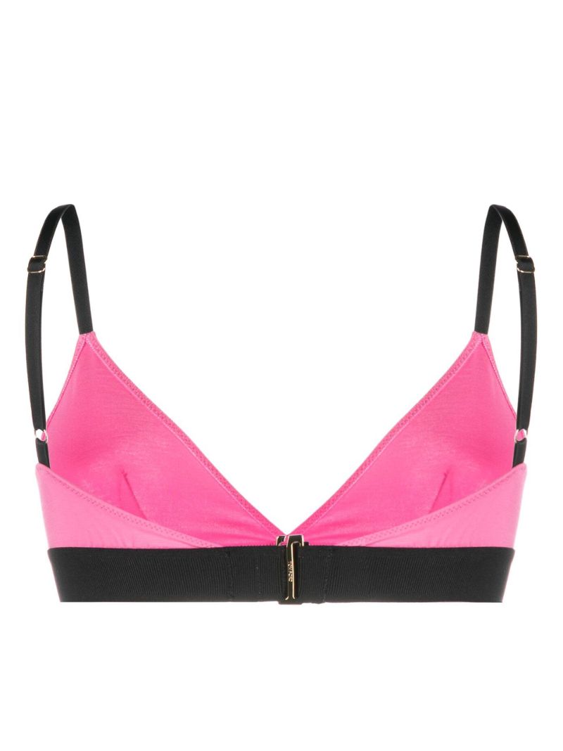 Pink Logo Underband Triangle Bra