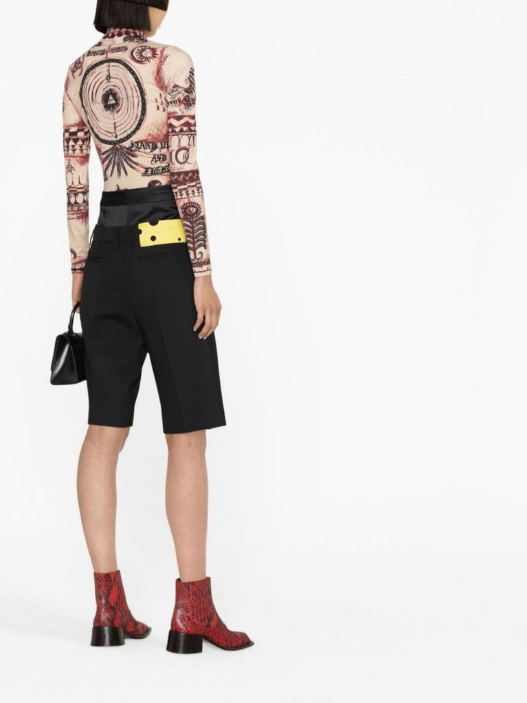 Neutral Geotic Print Top
