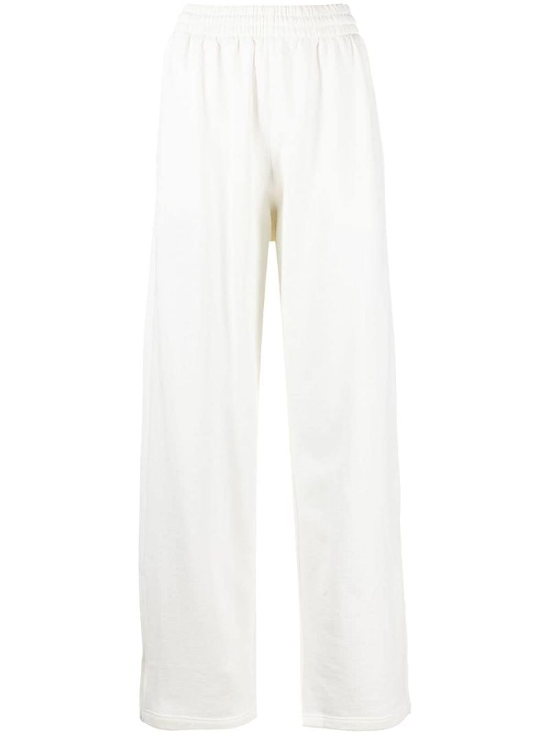 X Hailey Bieber White Wide-leg Track Pants