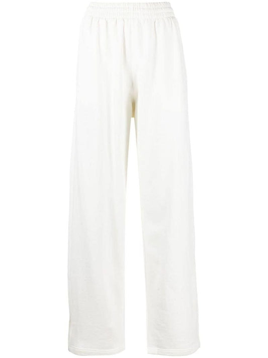 X Hailey Bieber White Wide-leg Track Pants