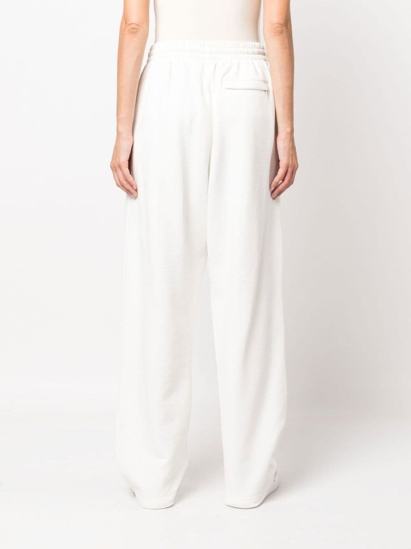 X Hailey Bieber White Wide-leg Track Pants