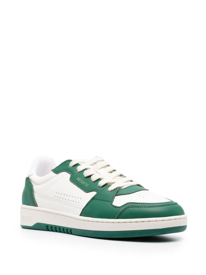 White Dice Lo Leather Sneakers