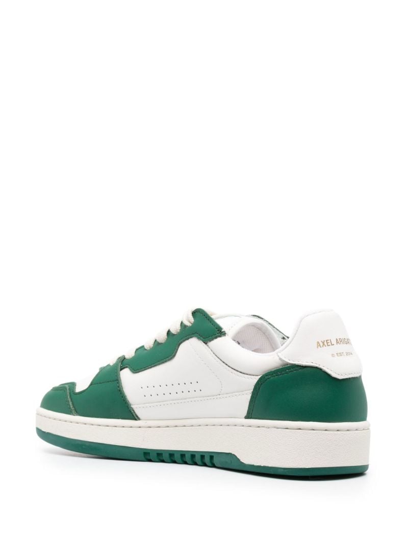 White Dice Lo Leather Sneakers
