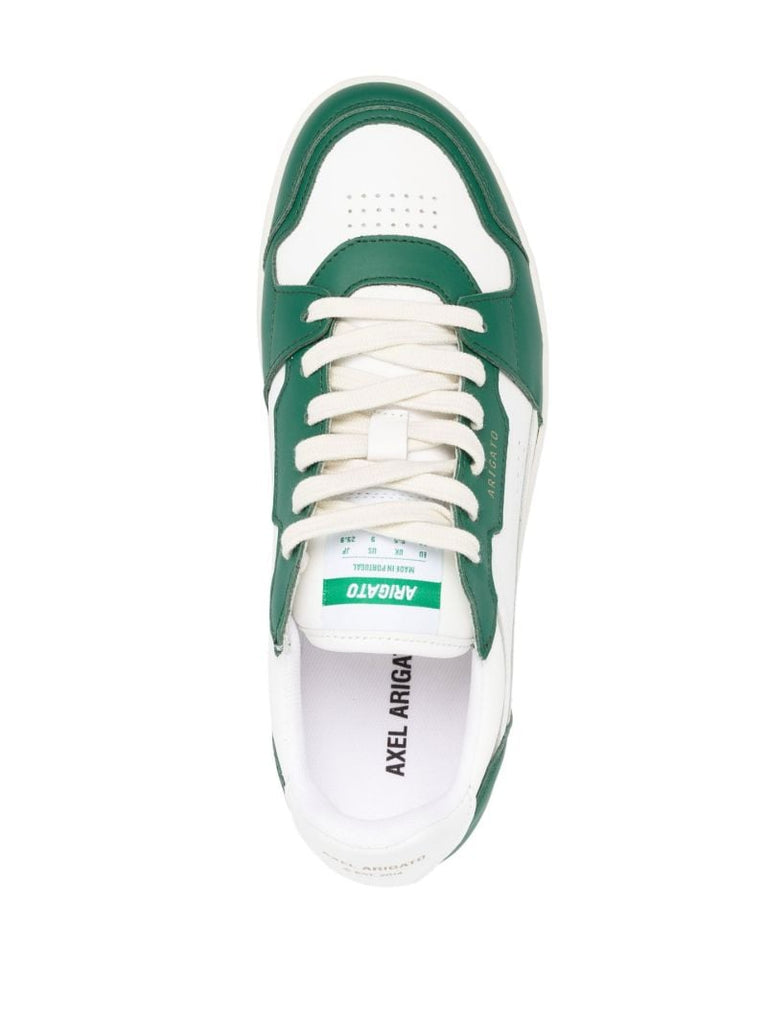 White Dice Lo Leather Sneakers