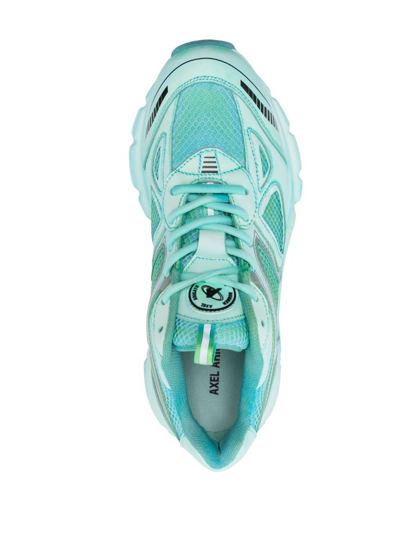Blue Low-top Leather Sneakers