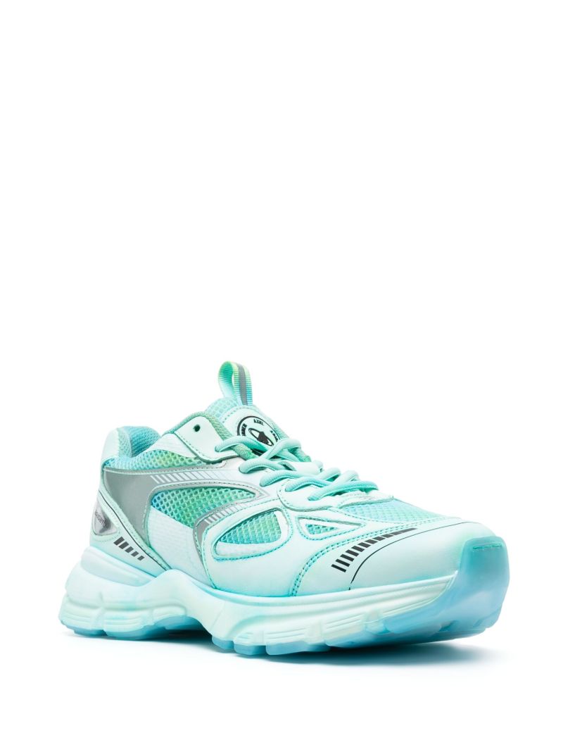 Blue Low-top Leather Sneakers