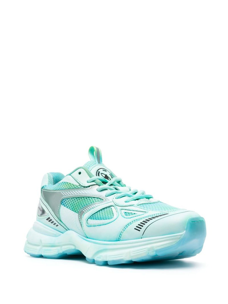 Blue Low-top Leather Sneakers