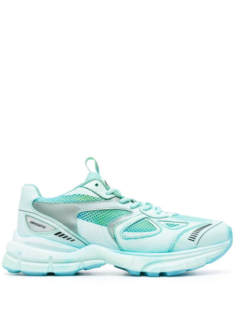 Blue Low-top Leather Sneakers