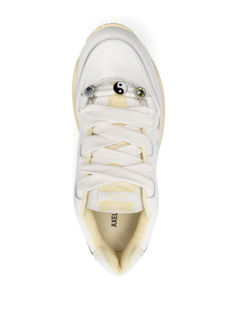 White Catfish Lo Leather Sneakers