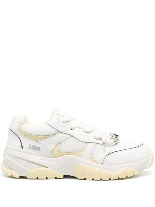 White Catfish Lo Leather Sneakers