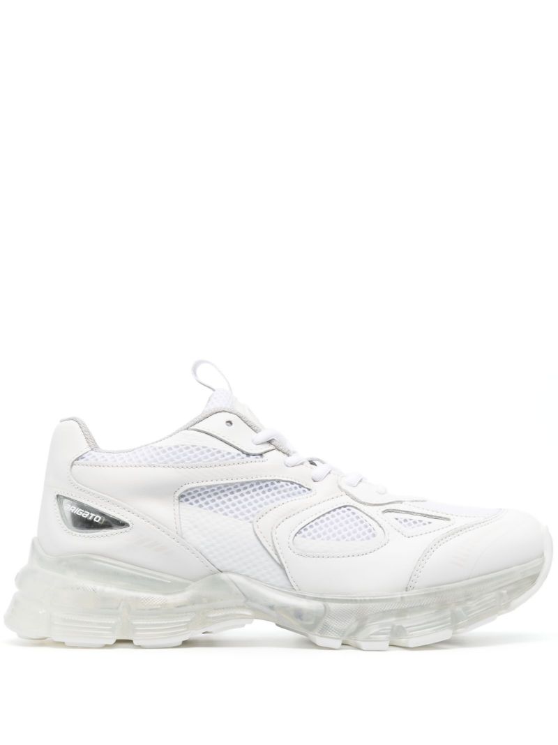 White Low-top Leather Sneakers