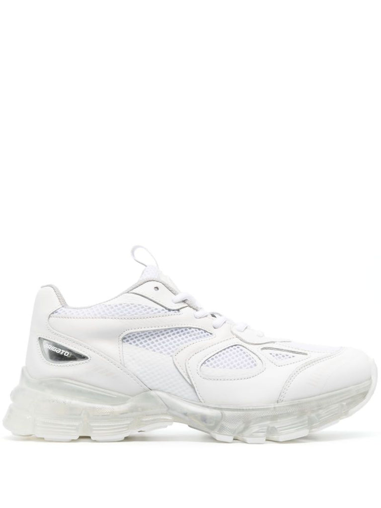 White Low-top Leather Sneakers