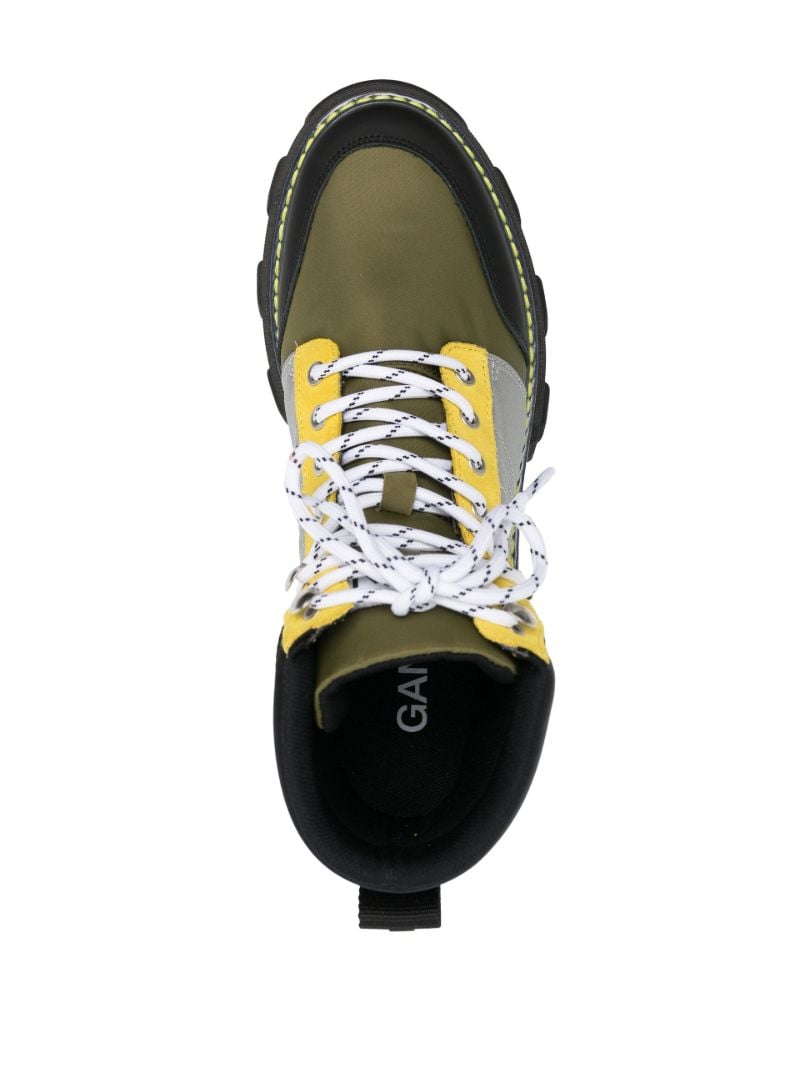 Green Cleated Hiking Boots